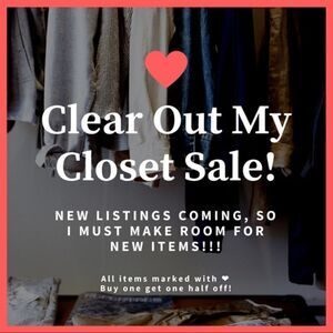 Closet clear out ! Make offer